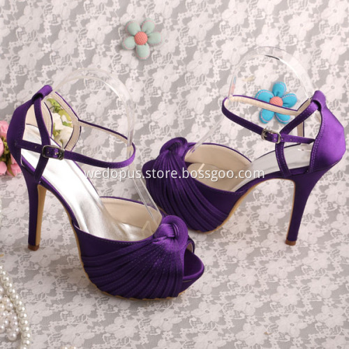 Wedopus Wedding Platform Prom Shoes Yellow